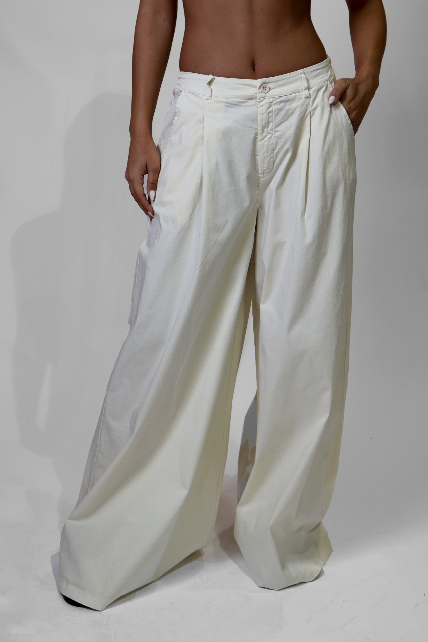 Cotton flared pants 770