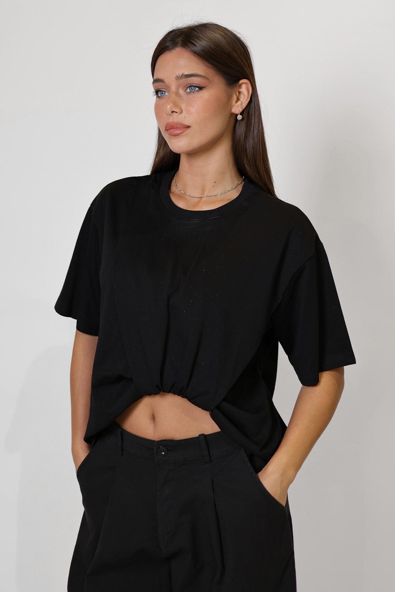 GLAM glittery compression shirt