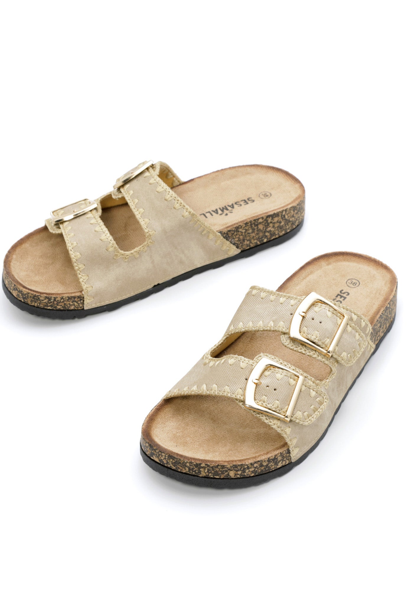 SUMMER embroidered flip-flops