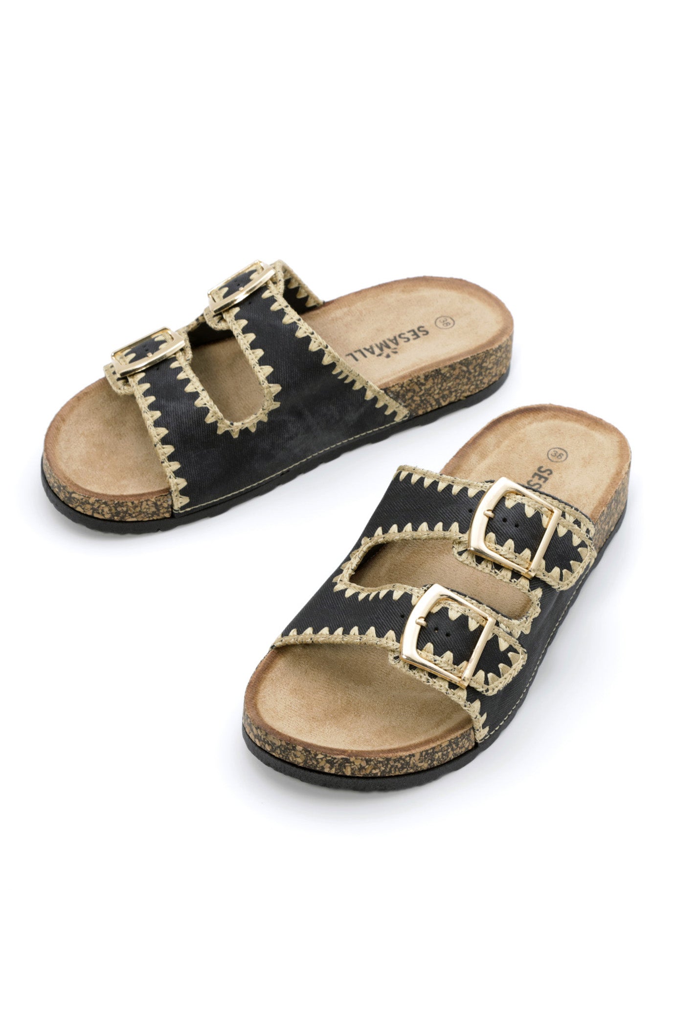 SUMMER embroidered flip-flops