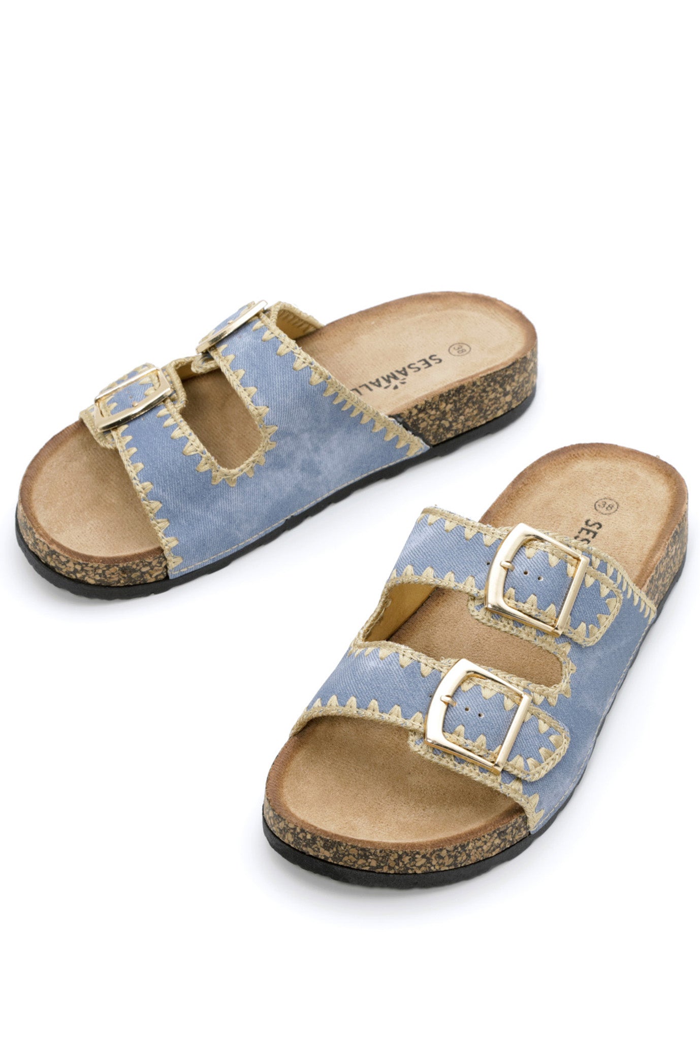 SUMMER embroidered flip-flops