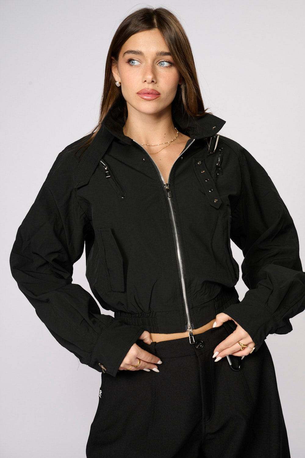 ג'קט בשילוב חגורה