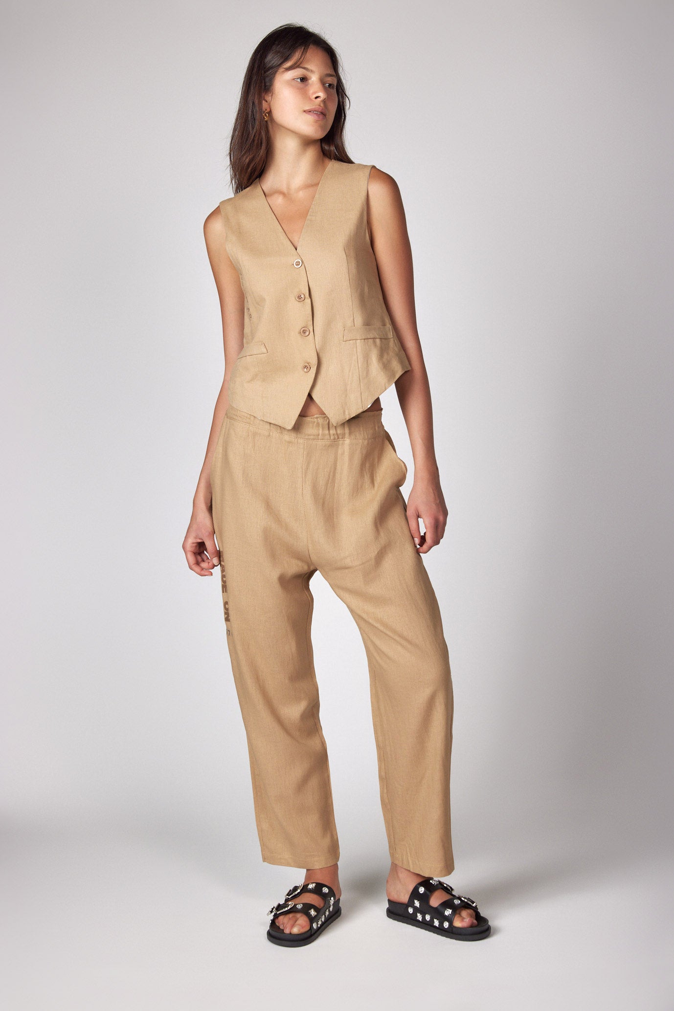 JULY vest and long pants set