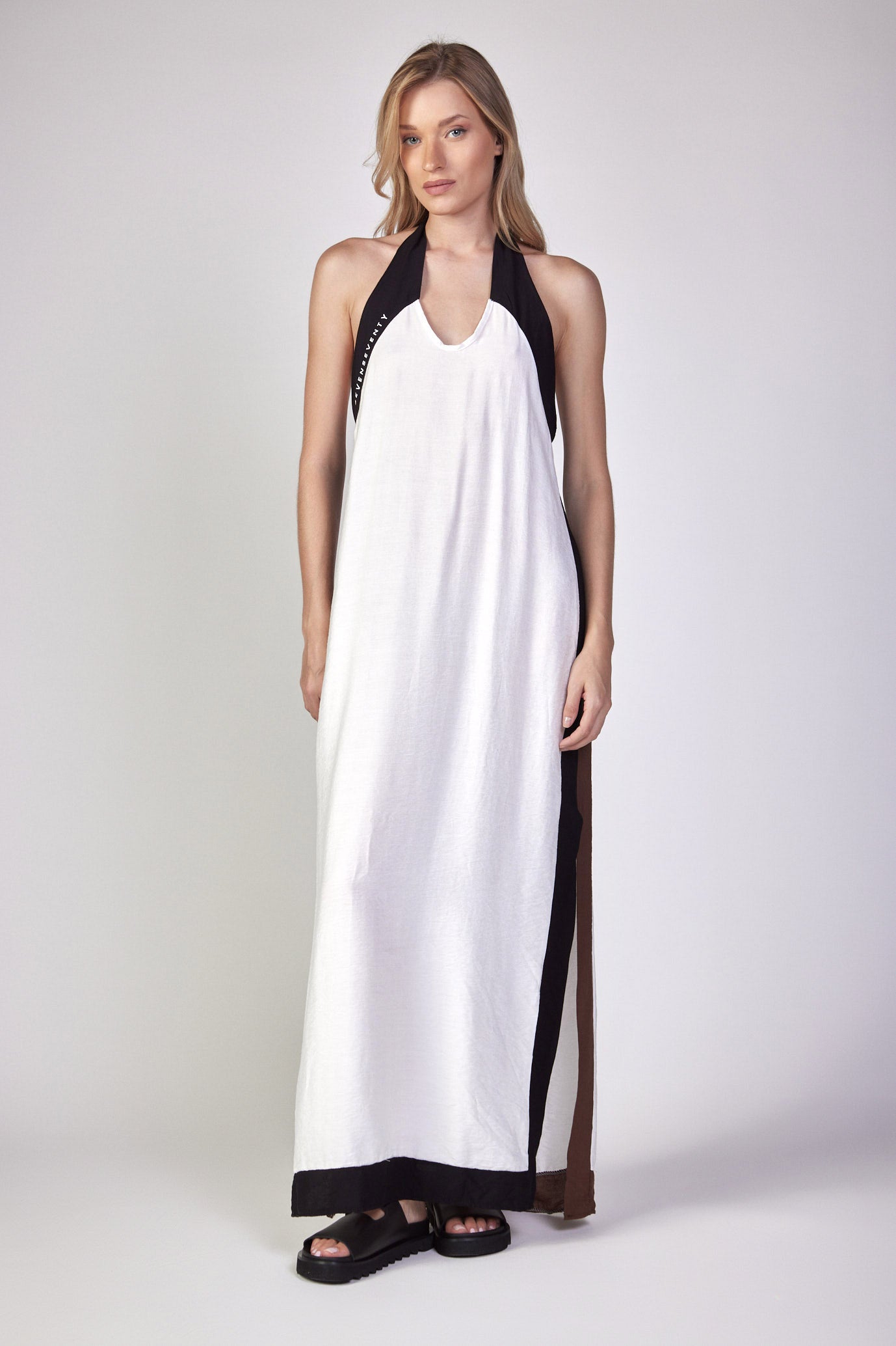 MOOD tie maxi dress