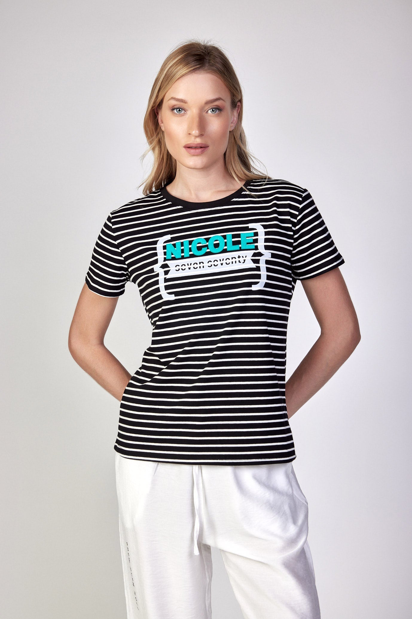 NICOLE striped shirt