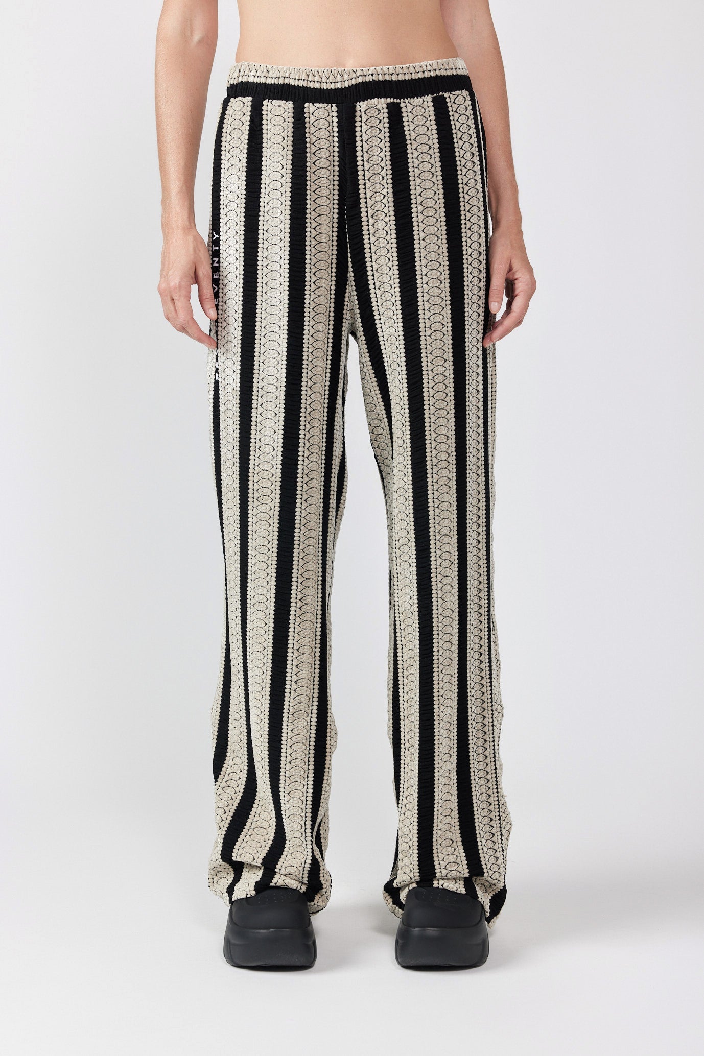 SEVENTY striped velvet pants