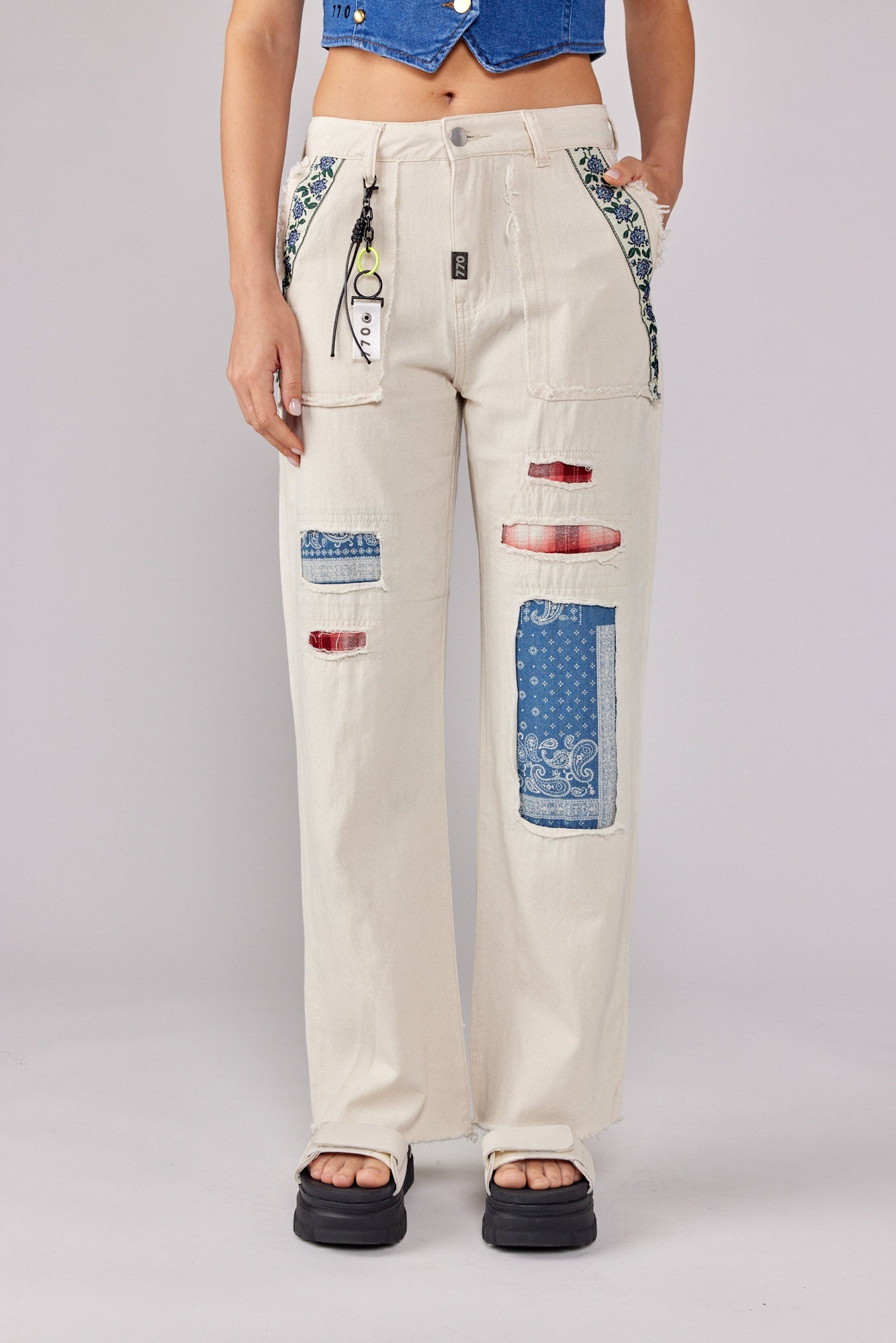 Ethnic patchwork pants 770