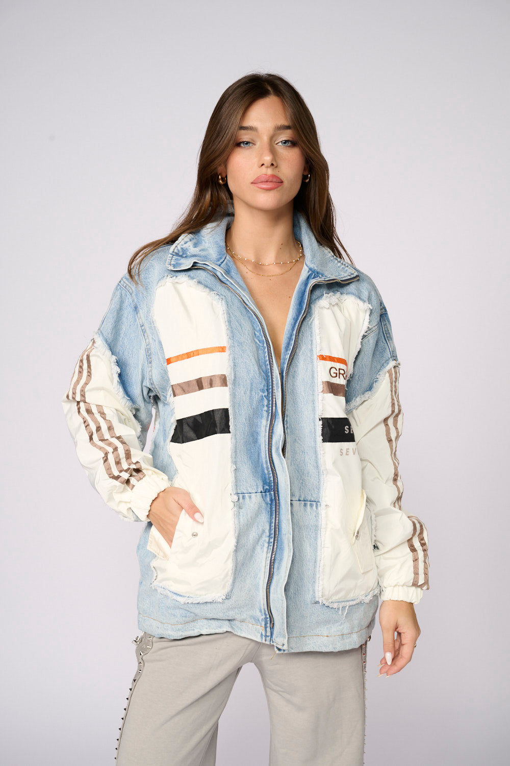 ג'קט ג'ינס שילוב