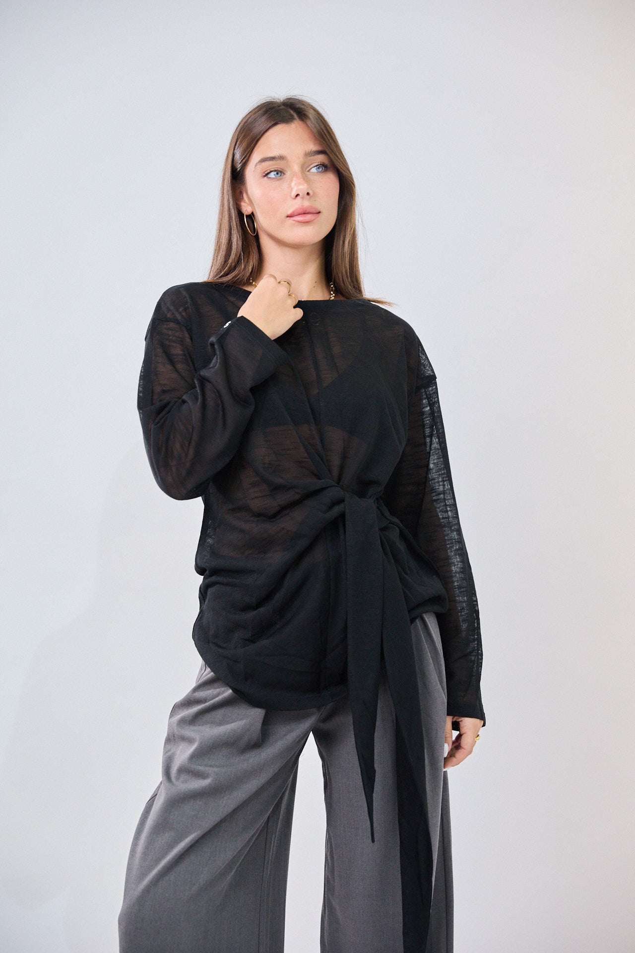 SEVEN transparent tie-dye shirt