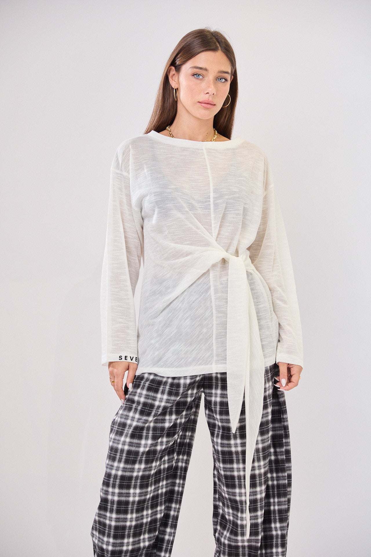 SEVEN transparent tie-dye shirt