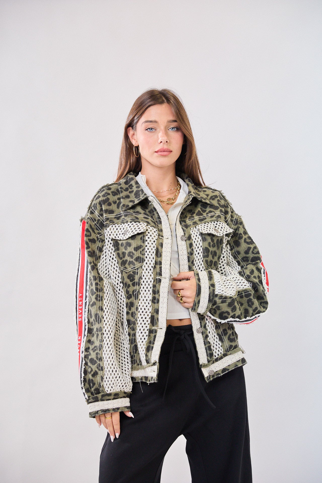 ROSE crocheted spotted jacket
