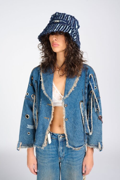 ג'קט ג'ינס איבקות  DENIM