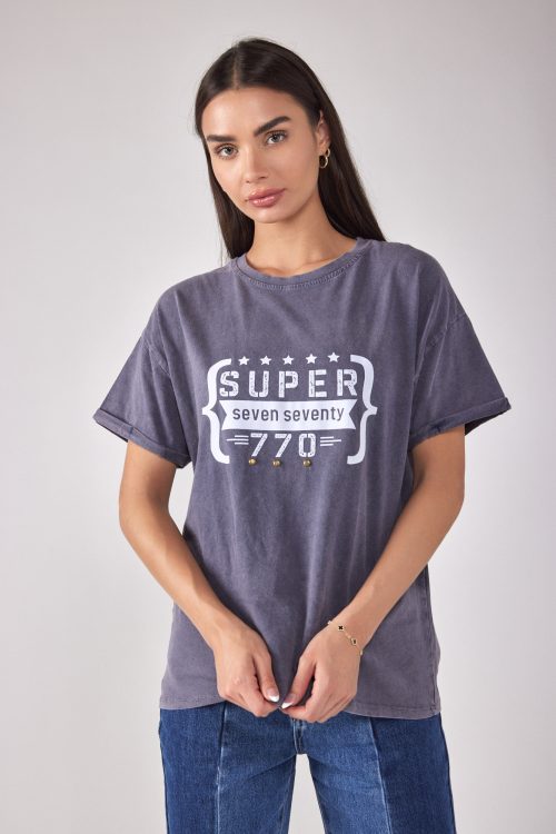 חולצת T צווארון ניקי SUPER