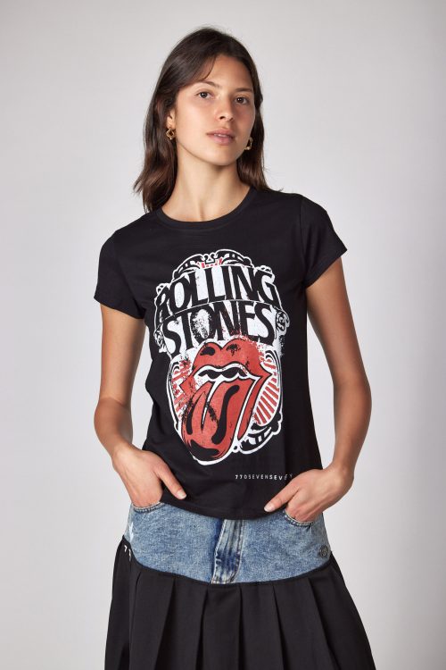 חולצת טי הדפס STONES