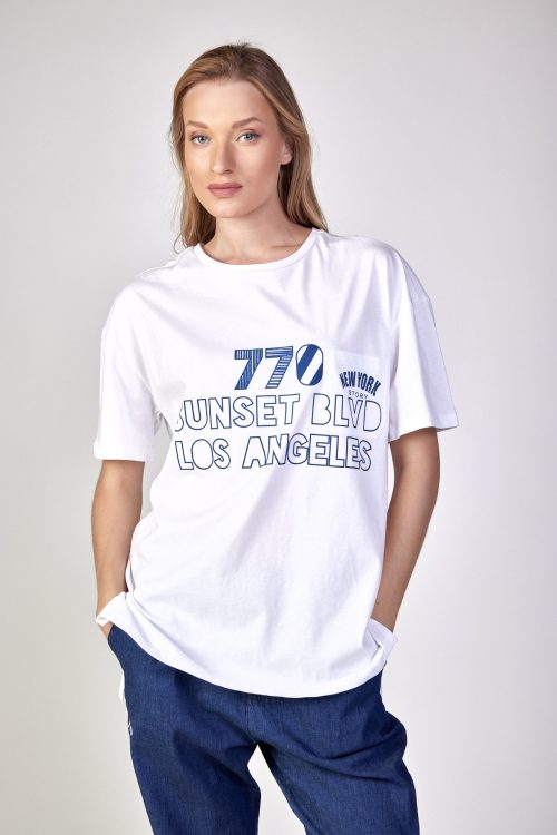 חולצת טי רחבה SUNSET