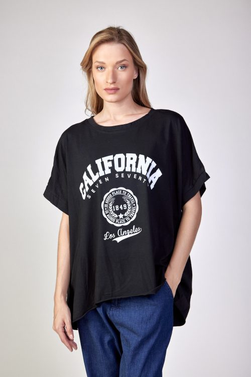חולצת טי אובר סייז CALIFORNIA