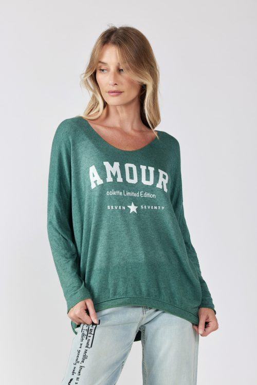 חולצת סריג דק AMOUR