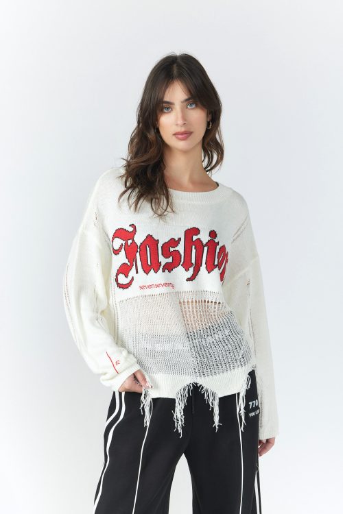 סריג קרעים FASHION