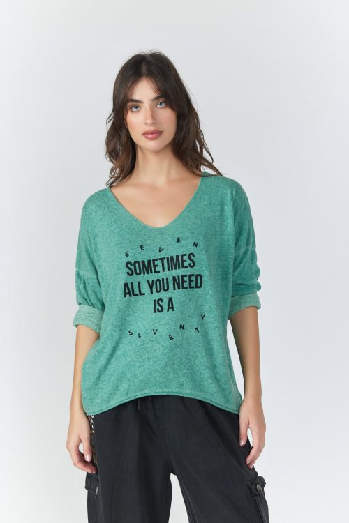 חולצת כותנה רחבה SOMETIMES