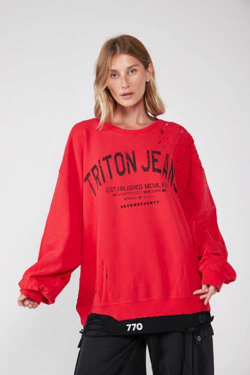 חולצת פוטר אוברסייז JEANS