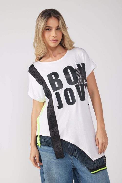 חולצת טוניקה אסימטרית BON