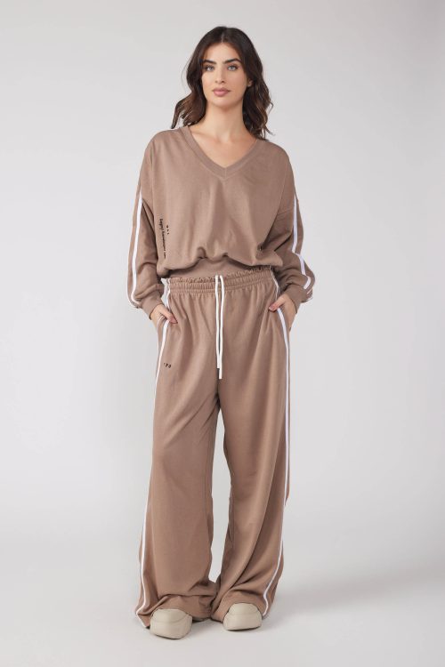 סט פוטר צווארון וי FASHION