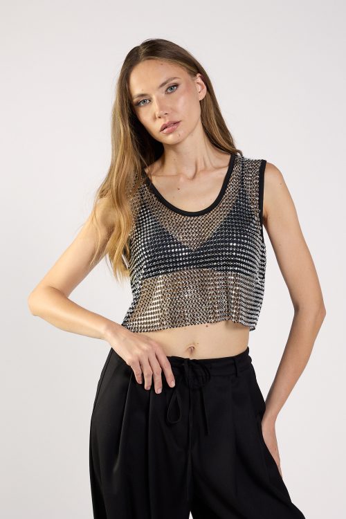 גופיית רשת אבנים GLAM