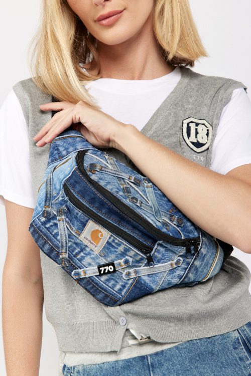 פאוץ' ג'ינס טלאים  DENIM
