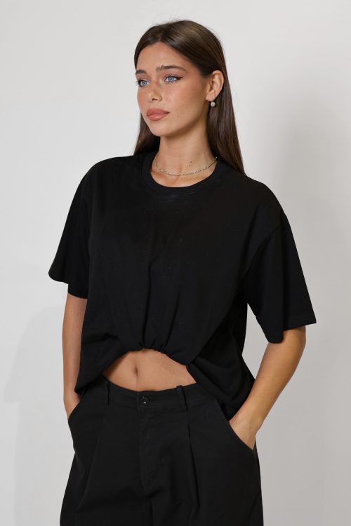 חולצת כיווץ מנצנצת GLAM